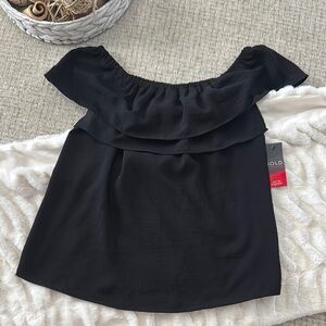 NWT Elegant scoop neck or Off-Shoulder Top